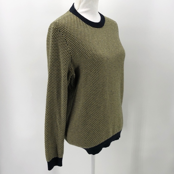 Ted Baker Yellow Banded Wool Blend Sweater 3 - Picture 2 of 8